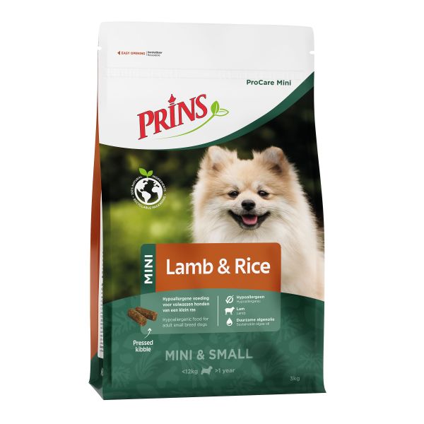 Koeratoit Prins ProCare Mini Lamb and Rice Hypoallergic