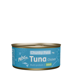 Prins märgtoit kassidele Tuna & Chicken Chunky Paté 70g